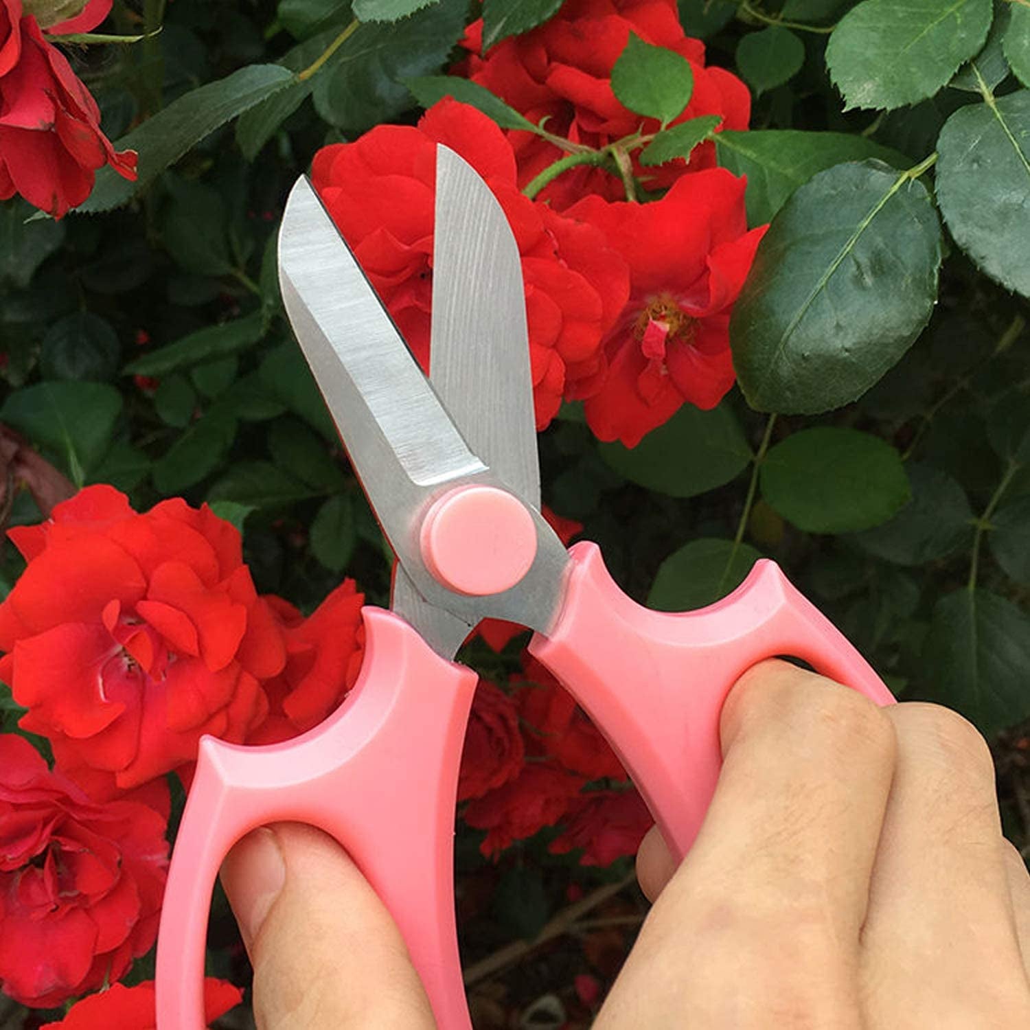 Premium Pink Garden Pruning Shears – Sharp, Comfortable, Professional