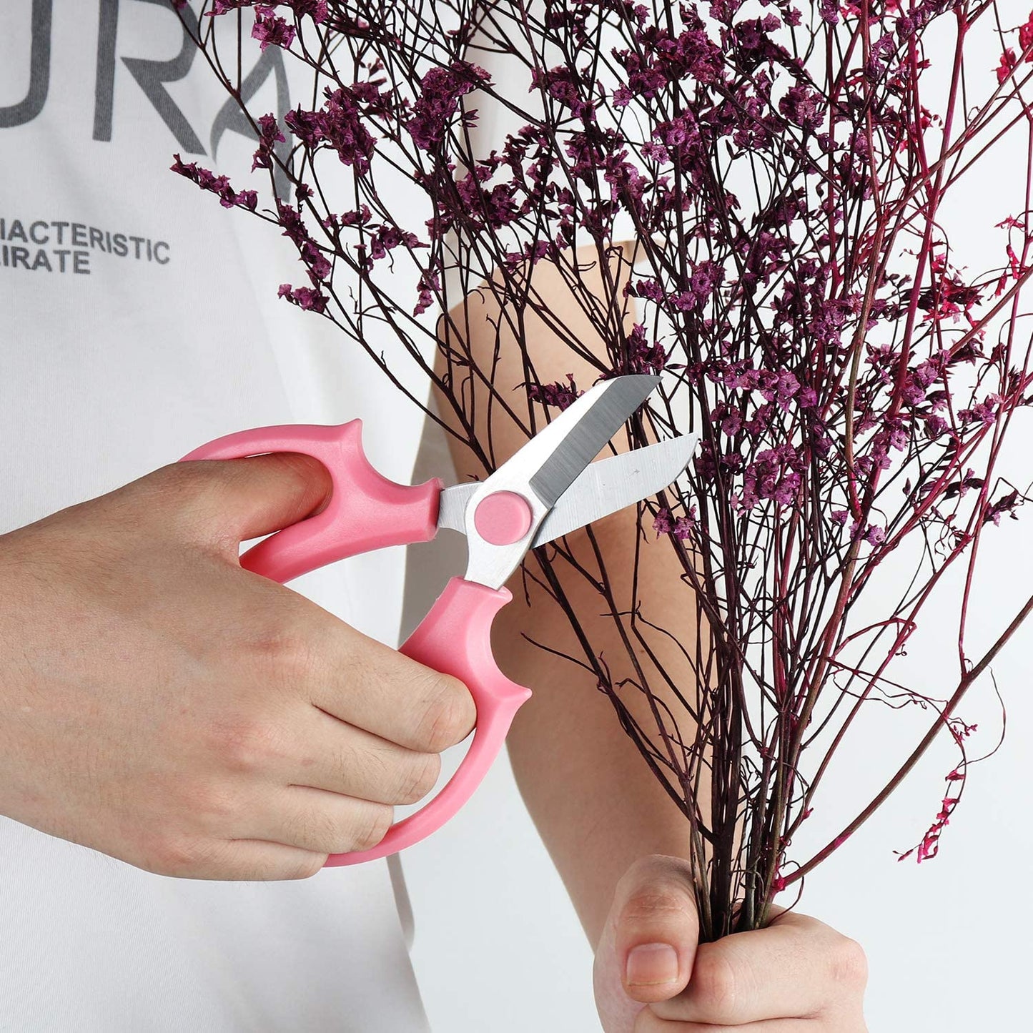 Premium Pink Garden Pruning Shears – Sharp, Comfortable, Professional
