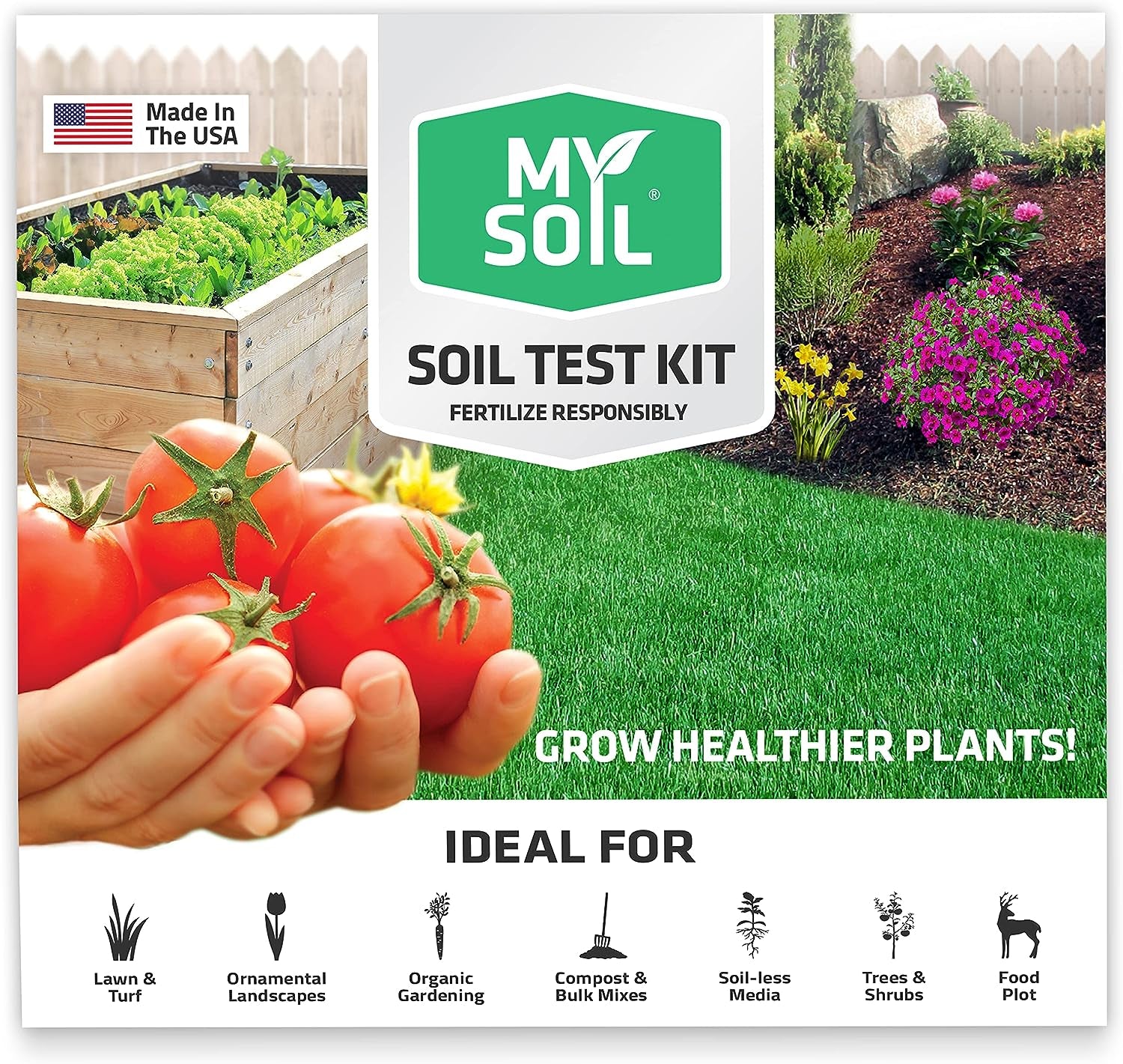 MySoil Test Kit – Complete Nutrient & pH Analysis for Lawn & Garden