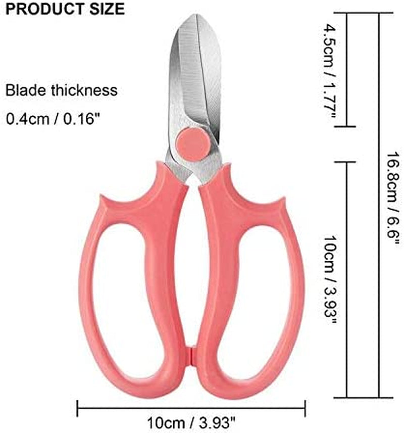 Premium Pink Garden Pruning Shears – Sharp, Comfortable, Professional