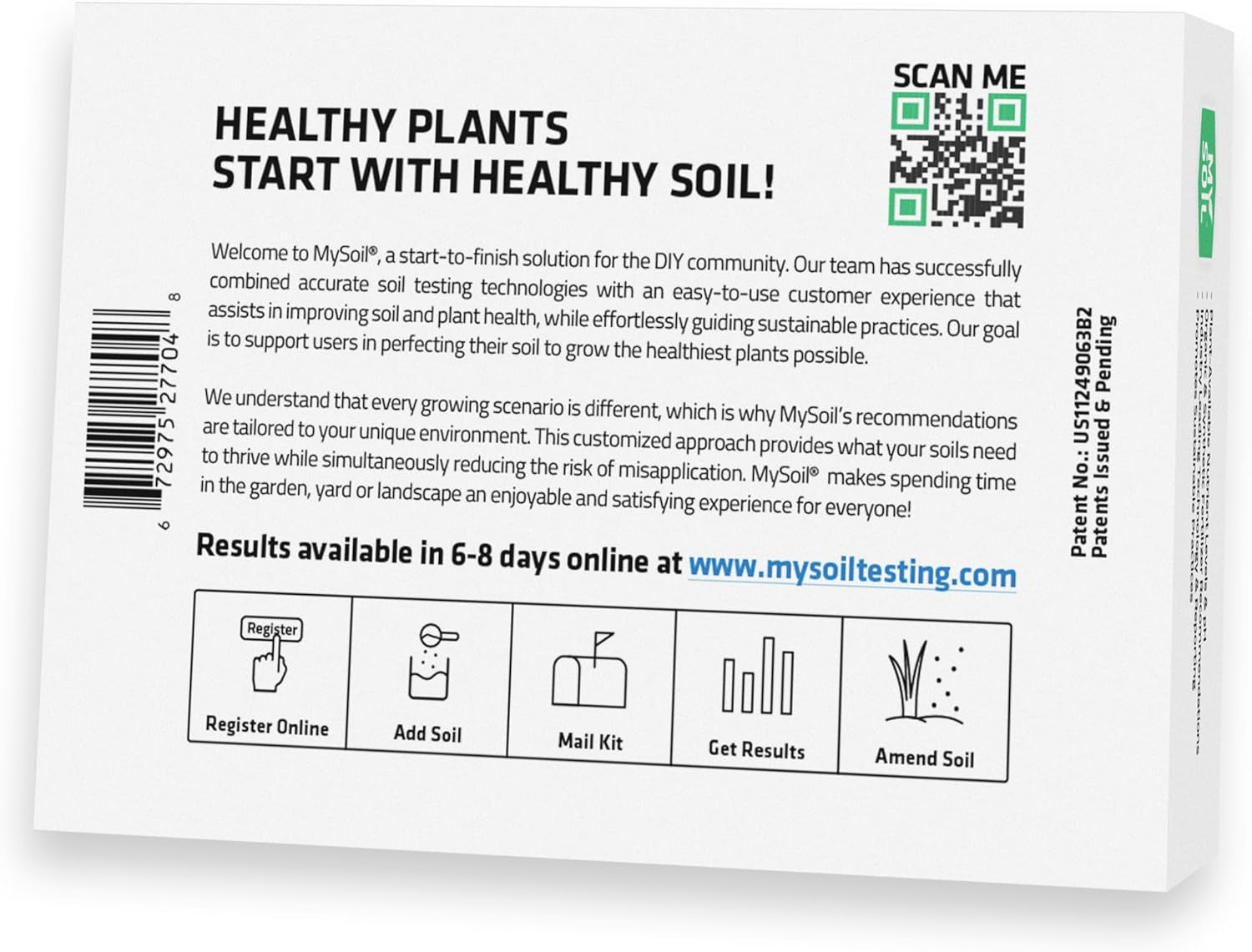 MySoil Test Kit – Complete Nutrient & pH Analysis for Lawn & Garden
