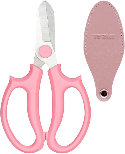 Premium Pink Garden Pruning Shears – Sharp, Comfortable, Professional
