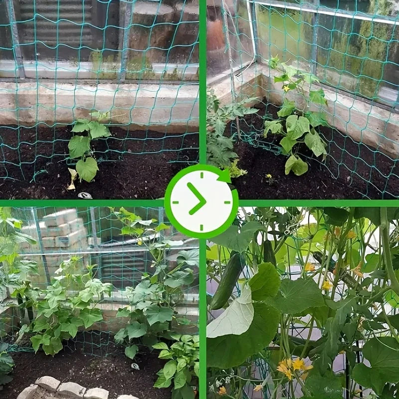 Heavy-Duty Garden Trellis Net – Strong Support for Climbing Plants & Veggies