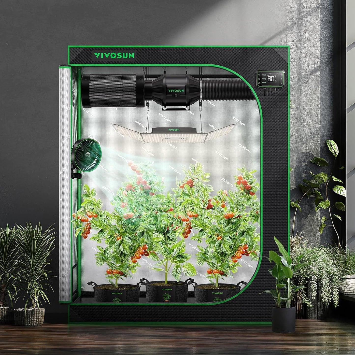 4x2 Grow Tent – 48"x24"x60" Mylar Indoor Hydroponic Tent w/ Window & Tray